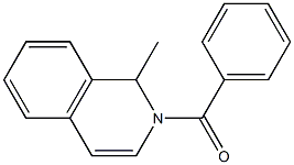 1,2-Dihydro-2-benzoyl-1-methylisoquinoline 结构式