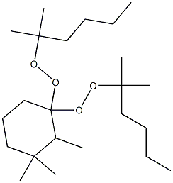 2,3,3-Trimethyl-1,1-bis(1,1-dimethylpentylperoxy)cyclohexane 结构式