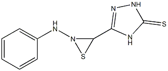 5-[(2-Phenylhydrazono)mercaptomethyl]-2H-1,2,4-triazole-3(4H)-thione 结构式