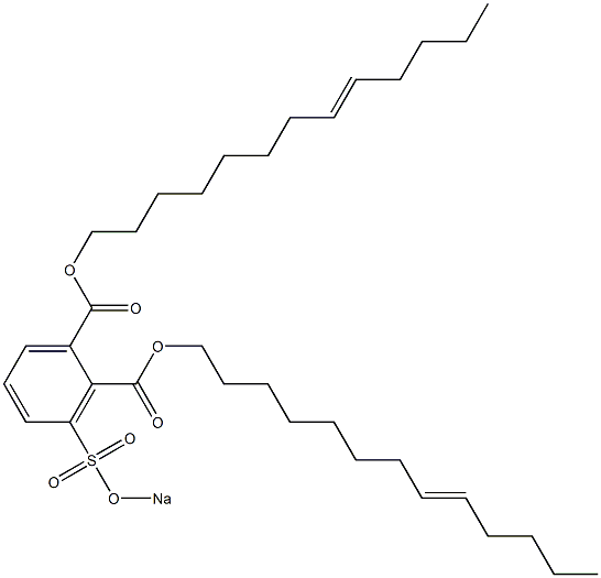 3-(Sodiosulfo)phthalic acid di(8-tridecenyl) ester 结构式