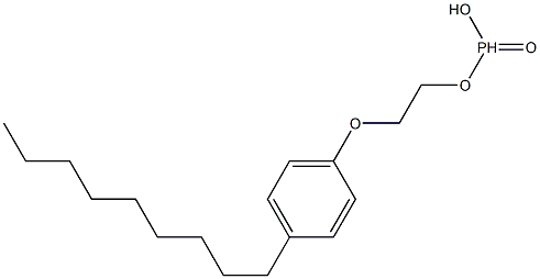 Phosphonic acid hydrogen 2-(4-nonylphenoxy)ethyl ester 结构式