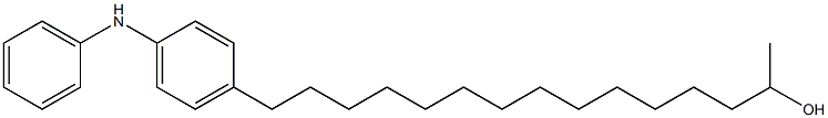 4-(14-Hydroxypentadecyl)phenylphenylamine 结构式