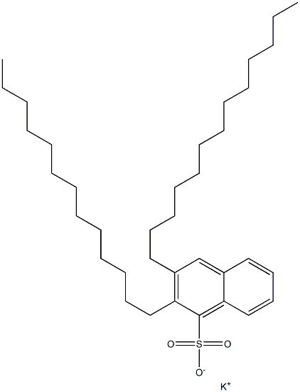 2,3-Ditridecyl-1-naphthalenesulfonic acid potassium salt 结构式