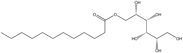 L-Mannitol 6-dodecanoate 结构式