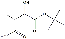 L-Tartaric acid hydrogen 1-tert-butyl ester 结构式