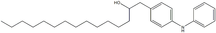 4-(2-Hydroxypentadecyl)phenylphenylamine 结构式