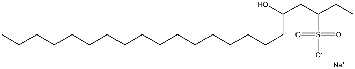 5-Hydroxydocosane-3-sulfonic acid sodium salt 结构式