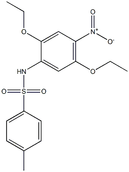 N-(2,5-Diethoxy-4-nitrophenyl)-4-methylbenzenesulfonamide 结构式