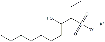 4-Hydroxyundecane-3-sulfonic acid potassium salt 结构式