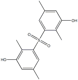 3,3'-Dihydroxy-2,2',5,5'-tetramethyl[sulfonylbisbenzene] 结构式