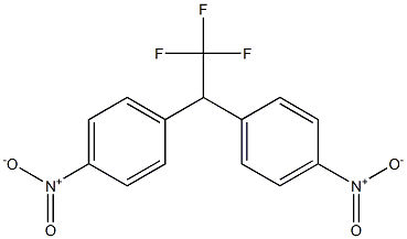 1,1'-(2,2,2-Trifluoroethylidene)bis(4-nitrobenzene) 结构式