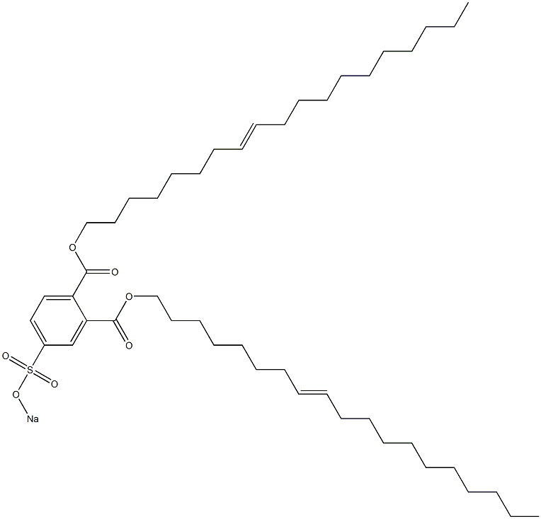 4-(Sodiosulfo)phthalic acid di(8-nonadecenyl) ester 结构式