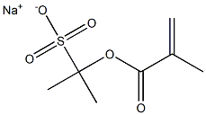 2-(Methacryloyloxy)-2-propanesulfonic acid sodium salt 结构式