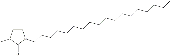 3-Methyl-1-octadecyl-2-pyrrolidone 结构式