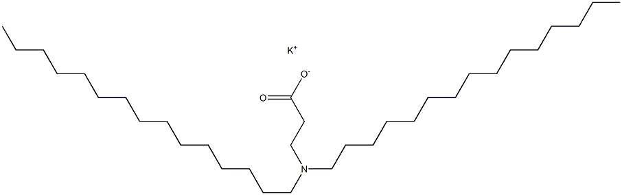 3-(Dipentadecylamino)propanoic acid potassium salt 结构式