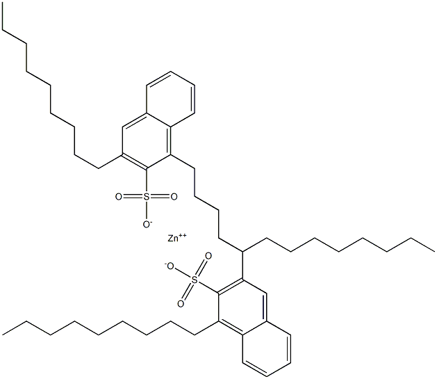 Bis(1,3-dinonyl-2-naphthalenesulfonic acid)zinc salt 结构式