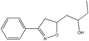 1-[(3-Phenyl-4,5-dihydroisoxazol)-5-yl]butan-2-ol 结构式