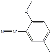 2-Methoxy-5-methylbenzenediazonium 结构式