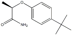 [R,(-)]-2-(p-tert-Butylphenoxy)propionamide 结构式