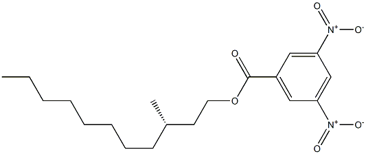 (-)-3,5-Dinitrobenzoic acid (S)-3-methylundecyl ester 结构式