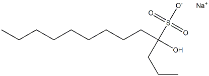 4-Hydroxytridecane-4-sulfonic acid sodium salt 结构式