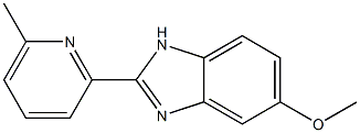 5-Methoxy-2-(6-methyl-2-pyridinyl)-1H-benzimidazole 结构式