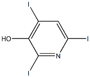 2,4,6-Triiodopyridin-3-ol 结构式