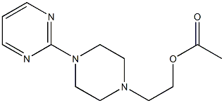 1-(2-Pyrimidinyl)-4-(2-acetoxyethyl)piperazine 结构式