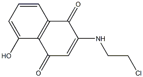 5-Hydroxy-2-(2-chloroethylamino)-1,4-naphthoquinone 结构式