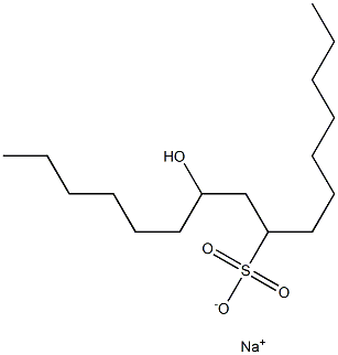 10-Hydroxyhexadecane-8-sulfonic acid sodium salt 结构式