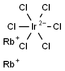 Rubidium hexachloroiridate(IV) 结构式