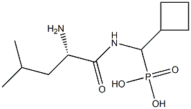 [(L-Leucylamino)(cyclobutyl)methyl]phosphonic acid 结构式
