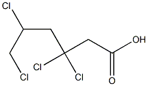 3,3,5,6-Tetrachlorocaproic acid 结构式