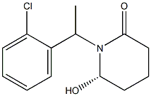 1-[(S)-1-(2-Chlorophenyl)ethyl]-6-hydroxypiperidin-2-one 结构式