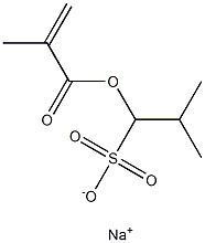 1-(Methacryloyloxy)-2-methyl-1-propanesulfonic acid sodium salt 结构式