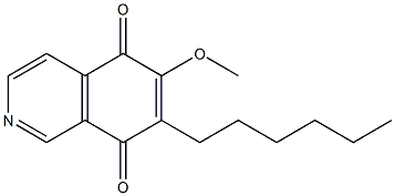 6-Methoxy-7-hexylisoquinoline-5,8-dione 结构式