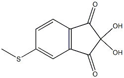 2,2-Dihydroxy-5-methylthioindane-1,3-dione 结构式