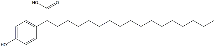 2-(4-Hydroxyphenyl)stearic acid 结构式