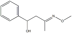 3-Methoxyimino-1-phenylbutan-1-ol 结构式