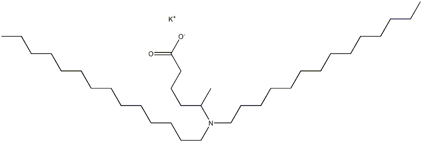 5-(Ditetradecylamino)hexanoic acid potassium salt 结构式