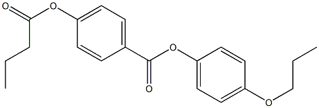 p-Butanoyloxybenzoic acid p-propoxyphenyl ester 结构式