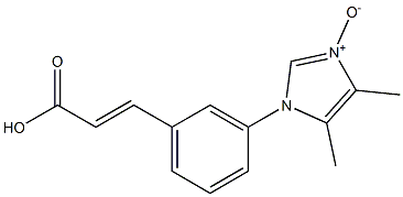 3-[3-[(4,5-Dimethyl-1H-imidazole 3-oxide)-1-yl]phenyl]acrylic acid 结构式