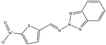 2-[(2H-Benzotriazol-2-yl)iminomethyl]-5-nitrothiophene 结构式