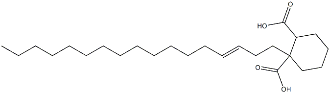 Cyclohexane-1,2-dicarboxylic acid hydrogen 1-(3-heptadecenyl) ester 结构式