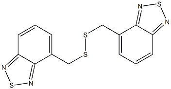 4,4'-Dithiobis(methylene)bis(2,1,3-benzothiadiazole) 结构式