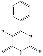 5-Chloro-6-phenyl-2,3-dihydro-2-iminopyrimidin-4(1H)-one 结构式