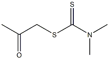 Dimethyldithiocarbamic acid acetonyl ester 结构式