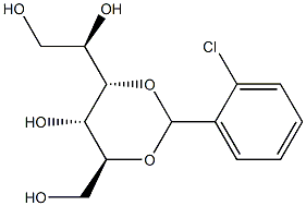 3-O,5-O-(2-Chlorobenzylidene)-L-glucitol 结构式