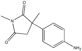 2-(4-Aminophenyl)-N,2-dimethylsuccinimide 结构式