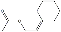 Acetic acid 2-cyclohexylideneethyl ester 结构式
